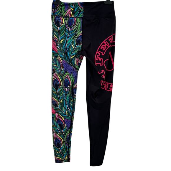 Feed Me Fight Me Goddess Endurance Peacock Leggings - Picture 3 of 6
